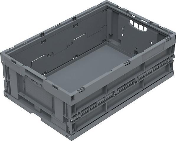 Actual product image kaiserkraft Collapsible container made from recycled regranulate, without lid, capacity 41