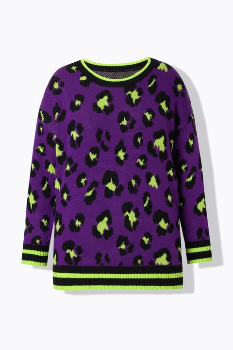 Produktbild Angel of Style Pullover, Boxy Fit, Leomuster, Langarm (54)