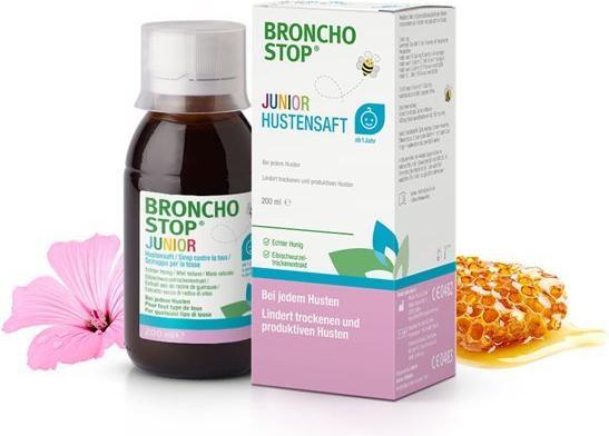 Produktbild Hänseler BRONCHOSTOP Junior Hustensaft 200ml (1 Stück)