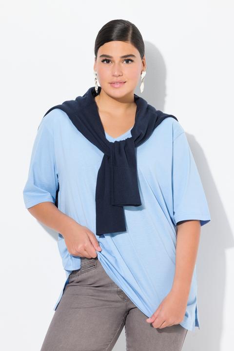 Produktbild Ulla Popken T-Shirt, V-Ausschnitt, Relaxed, Halbarm (42, 44)