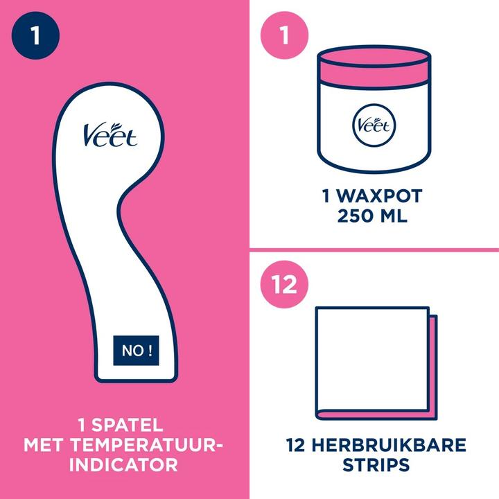 Actual product image Veet Minima Pure Hot Wax Sugar and Argan Oil 250ml (250 ml)