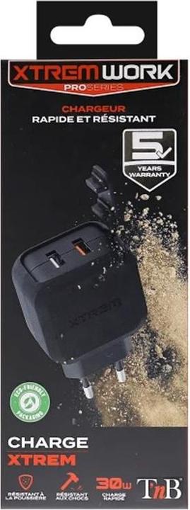 Actual product image T'nB Xtremework power supply 27W 30W, 3A, 2x USB A (30 W)