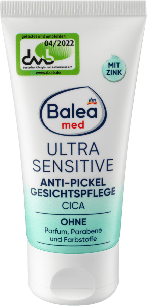 Produktbild dm Balea Med Ultra Sensitive Anti-Pickel (50 ml, 24h Creme)