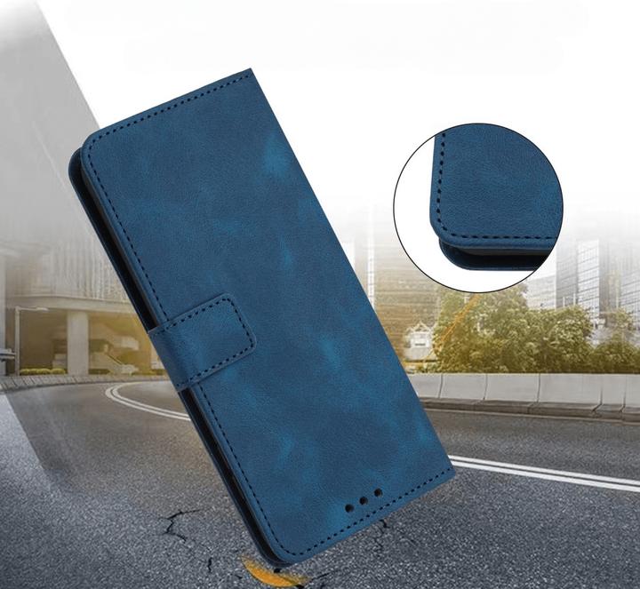Actual product image Cover-Discount Galaxy S25+ / S24+ Plus – Wildleder Look Etui im Vintage Design (Samsung Galaxy S24+, Samsung Galaxy S25+)