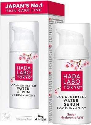 Actual product image Hada Labo Tokyo White Concentrated Water Serum Lock-in-Moist 30ml Hyaluronic Face Serum High Dose (30 ml)