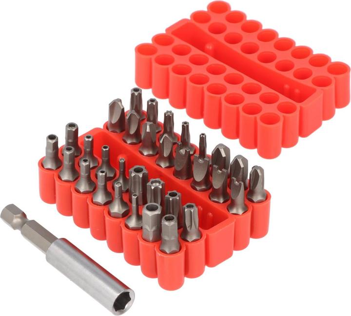 Immagine prodotto FixPoint Set di bit universale da 33 pezzi per tutte le viti comuni (Esagono incassato TX)