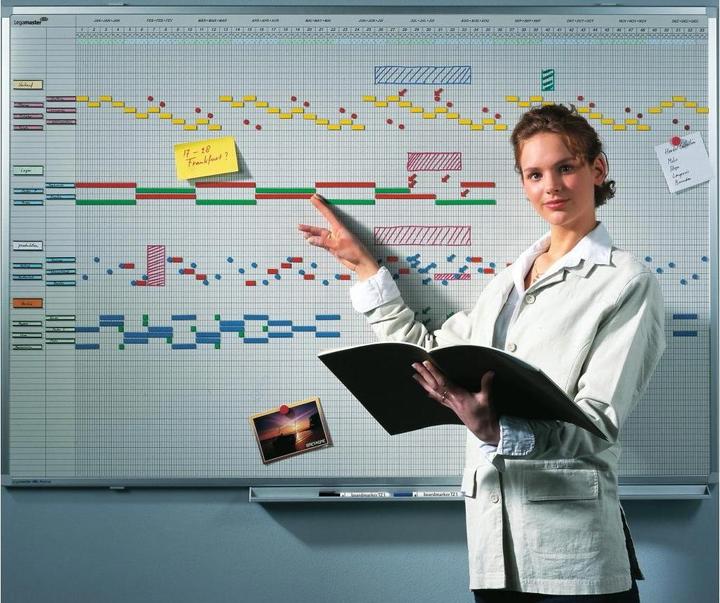 Image du produit Legamaster LEGAMASTE Planning annuel Professional 7-404300 100x150cm pour 75 pers/objets (150 x 100 cm)
