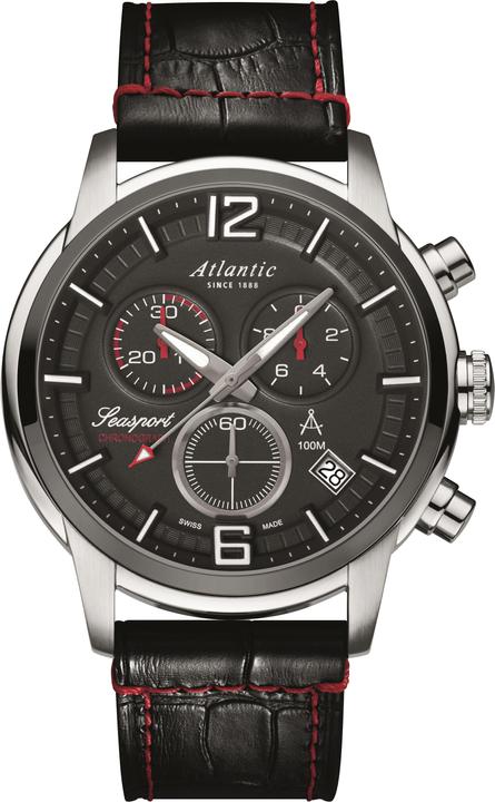 Atlantic Seasport (Montre analogique, Chronographe, Swiss Made, 46 mm)