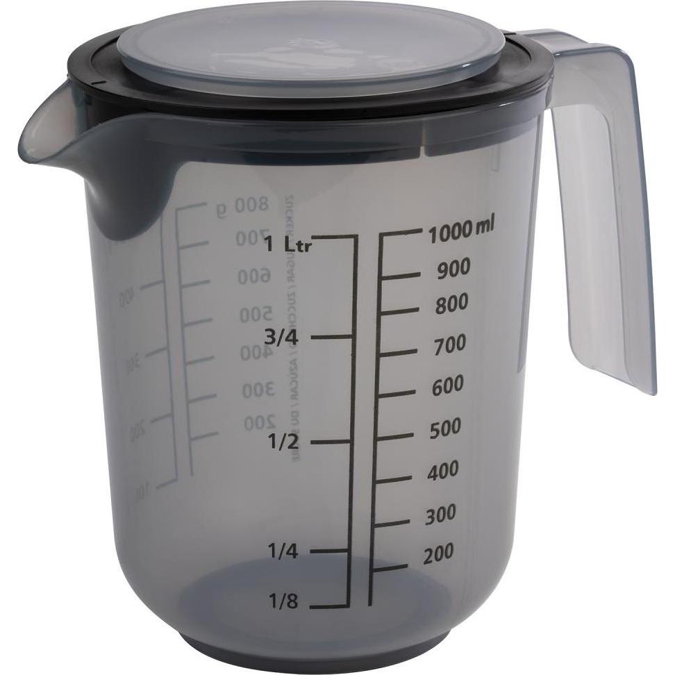 APS Rührbecher mit Deckel, Messbecher, Grau