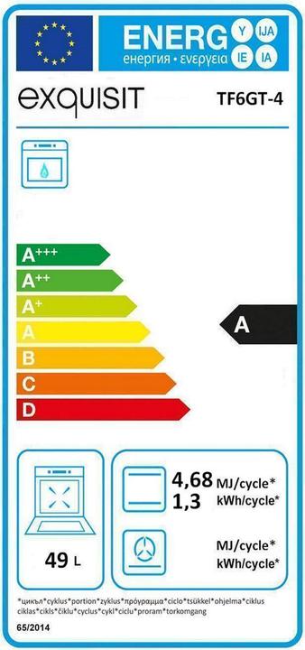 Energie-Label Exquisit TF 6 GT-4 weiss