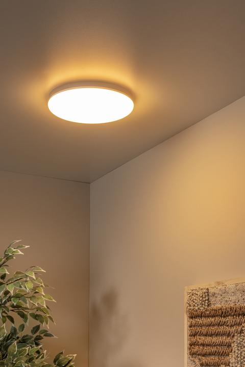 Produktbild Lucide OLSON LED Deckenleuchte 24W dimmbar Steuerbare Lichtfarbe Opal 79190/24/61 (1800 lm)