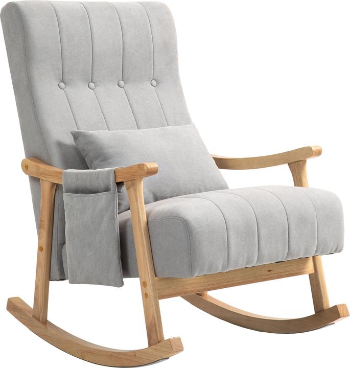 Immagine prodotto Homcom Schaukelstuhl Polyester Grau