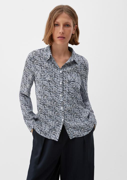 Produktbild s.Oliver Bluse Viskosebluse mit Allovermuster (48)