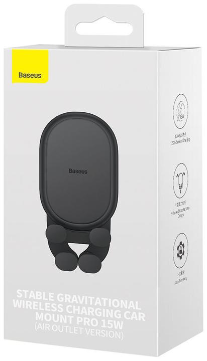 Produktbild Baseus Stable Gravitational Wireless Charging Car Mount Pro 15W (black)