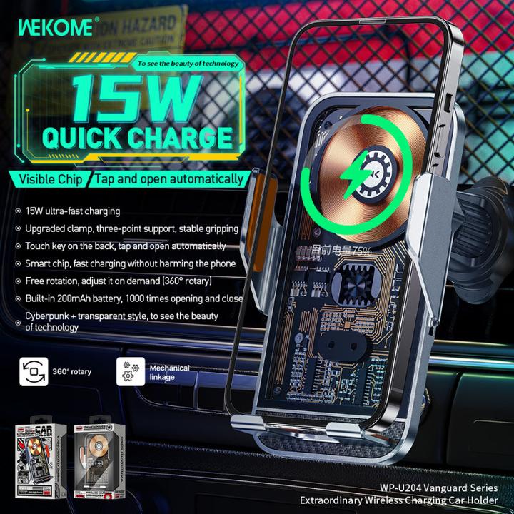 Actual product image Wekome Car car holder with wireless charging
