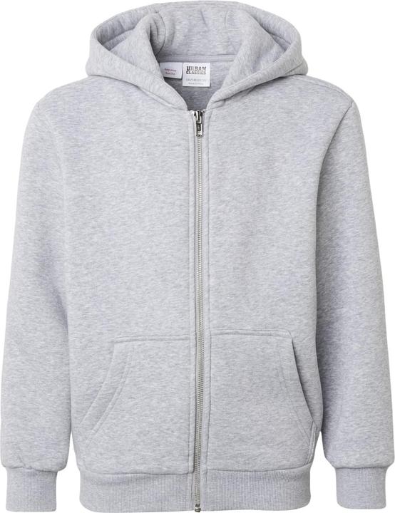 Produktbild Urban Classics Kids Fluffy Zip Hoody heathergrey 146/152 (146, 152)