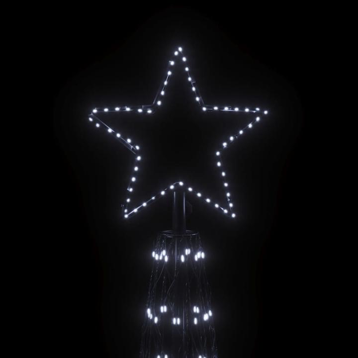 Produktbild vidaXL LED-Weihnachtsbaum Kegelform Kaltweiss 3000 LEDs 230x800 cm