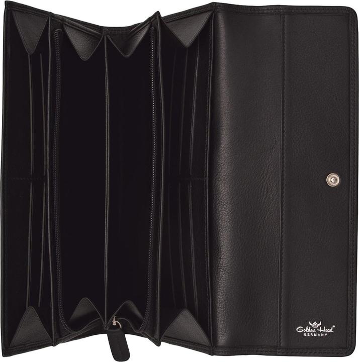 Actual product image Golden Head Polo wallet RFID leather 19.5 cm