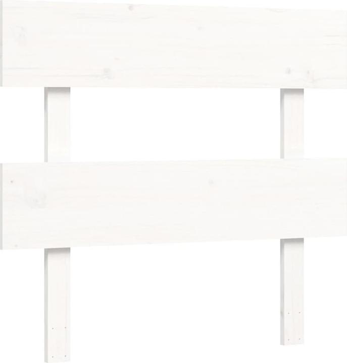Image du produit VidaXL Massivholzbett mit Kopfteil Weiss 3FT Single (90 x 190 cm)
