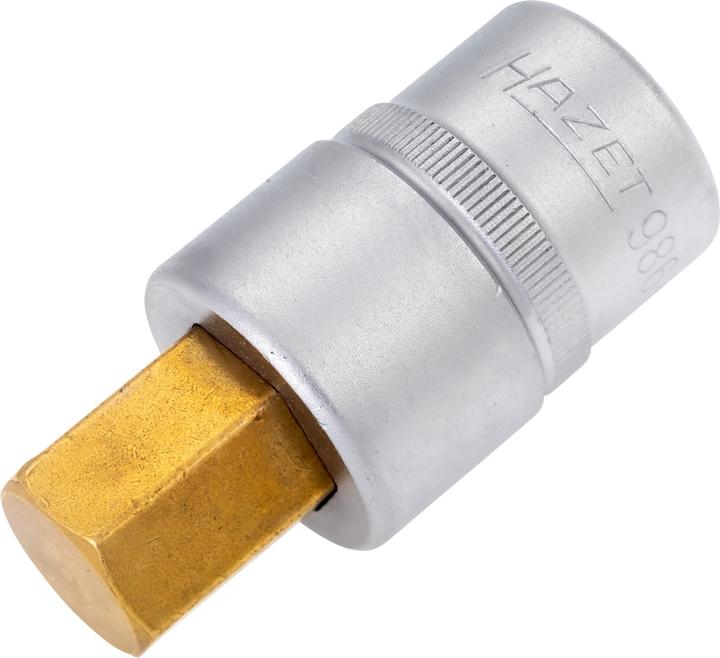 Produktbild HAZET Schraubendreher-Steckschlüsseleinsatz 986-17 ∙ Vierkant12,5 mm (1/2 Zoll) ∙ Innen Sechskant P… (17 mm)