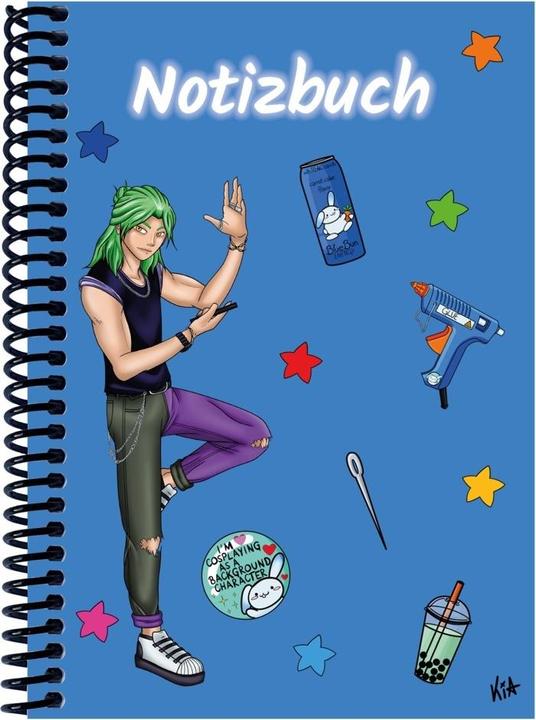 Immagine prodotto Un Manga Quinn a 4 quaderni, blu, vuoto (A4)