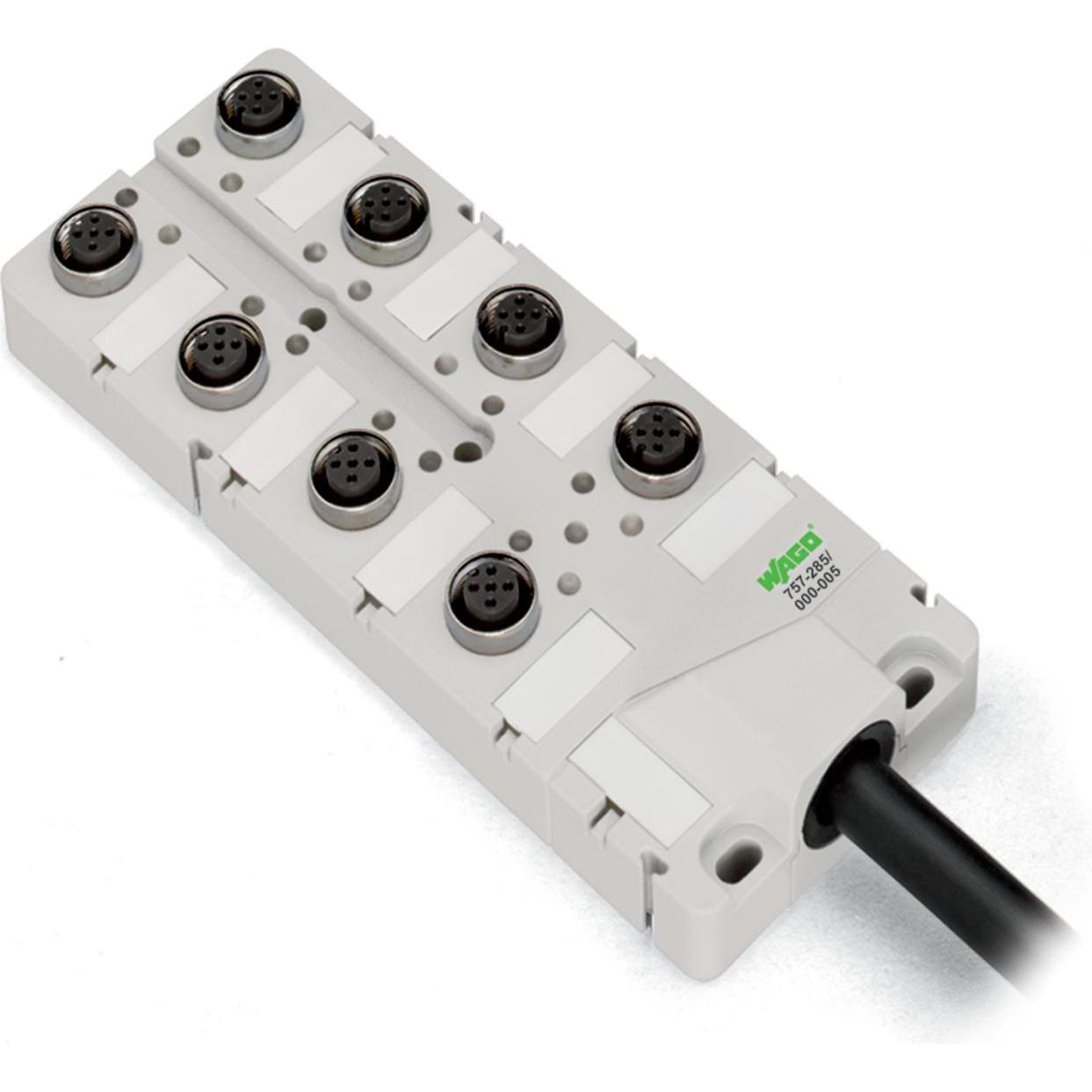 Wago Box sensore/attuatore passivo M12-Ver, Accessori di elettronica + Alloggiamento, Grigio