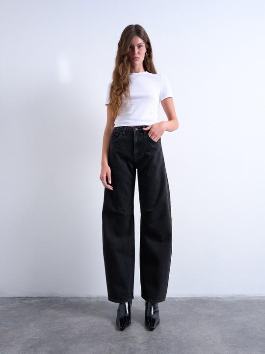 Actual product image Spokey Normal geschnitten Hohe Taille Jeans Weit geschnitten (28)