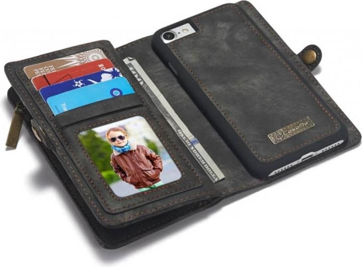 Produktbild Caseme Apple iPhone 8 Echtleder Portemonnaie Karten Hülle (Apple iPhone 8)