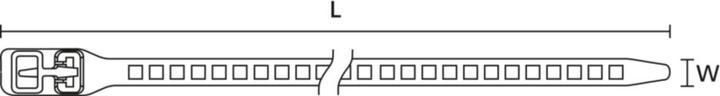 Productafbeelding HellermannTyton Kabelbinder Softfix M 260x11mm (Plastic kabelbinders, 260 mm, 8 Pcs.)
