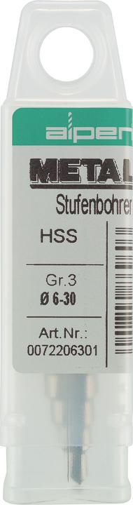 Actual product image Alpen HSS step drill Gr.3 Ø 6-30 (6-30mm)