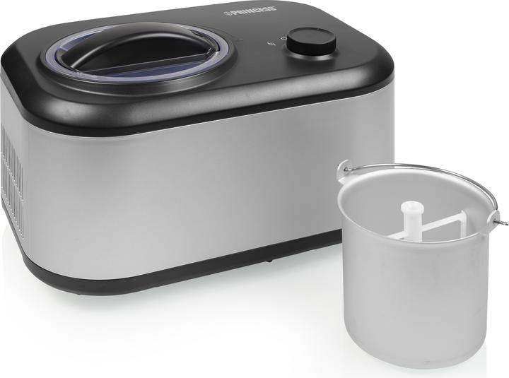 Princess Eismaschine - 1 Liter Fassungsvermögen, 60 Minuten, Herausnehmbarer Behälter, 100 Watt, 282608 (EU-Stecker)