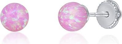 Actual product image JVD Silver earrings with synthetic opals SVLE0784XF6O400 (Synthetic stones)