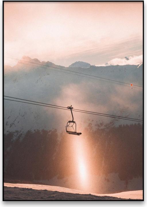Plakativ Skilift Poster A3