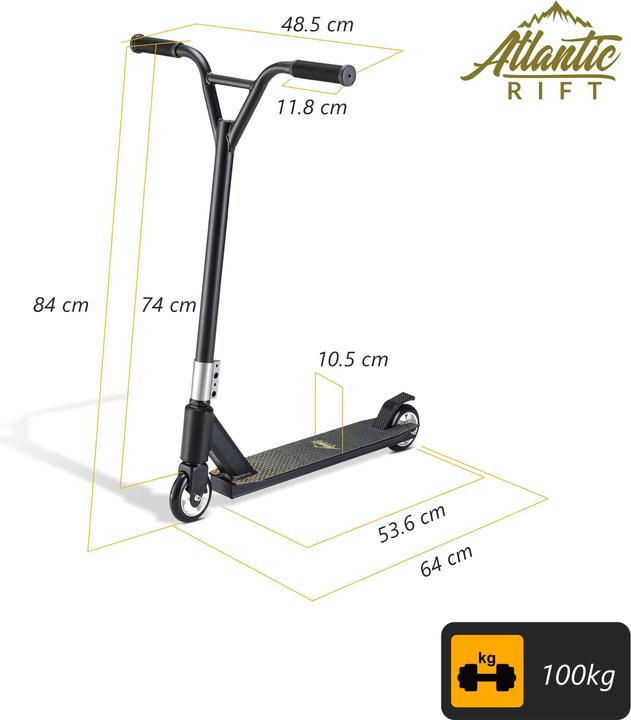 Produktbild Sportana Scooter Aluminium 100mm PU Rollen