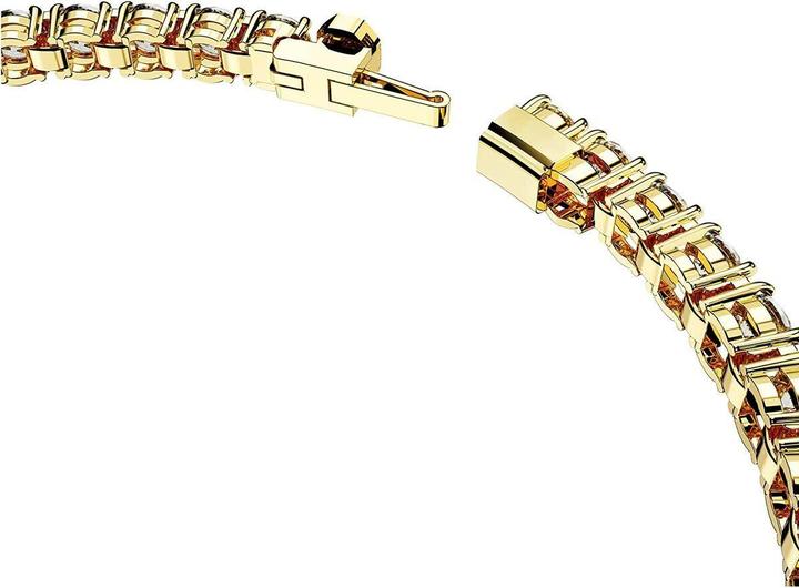Immagine prodotto Swarovski Bracciale Tennis Matrix in oro bianco taglio rotondo (16.50 cm, Metallo Swarovski)