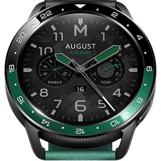 Xiaomi Watch Bezel, Smartwatch Zubehör, Grün, Schwarz