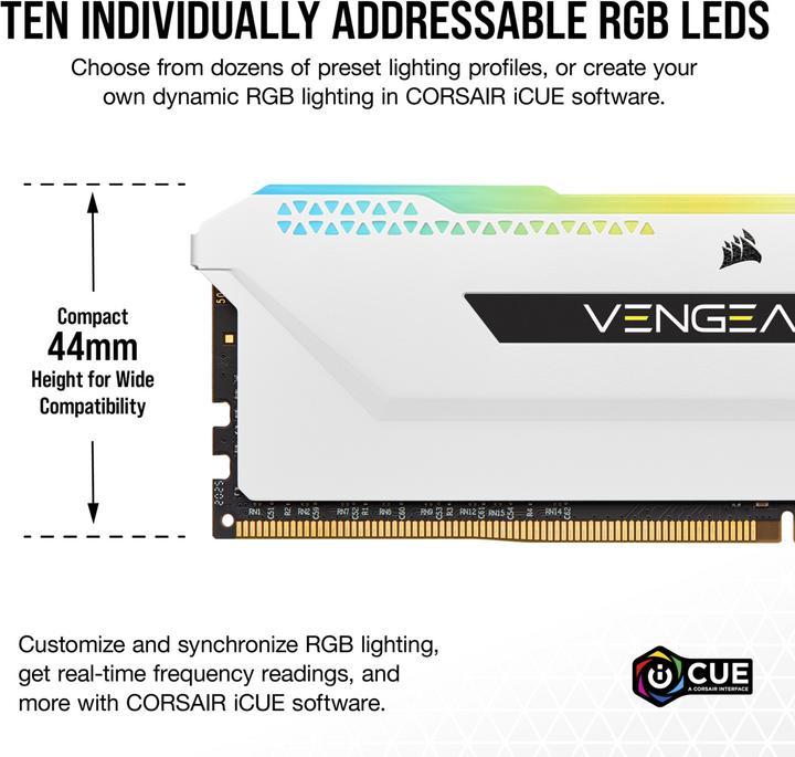 Produktbild Corsair Vengeance RGB PRO SL (4 x 16GB, 3200 MHz, DDR4-RAM, DIMM)
