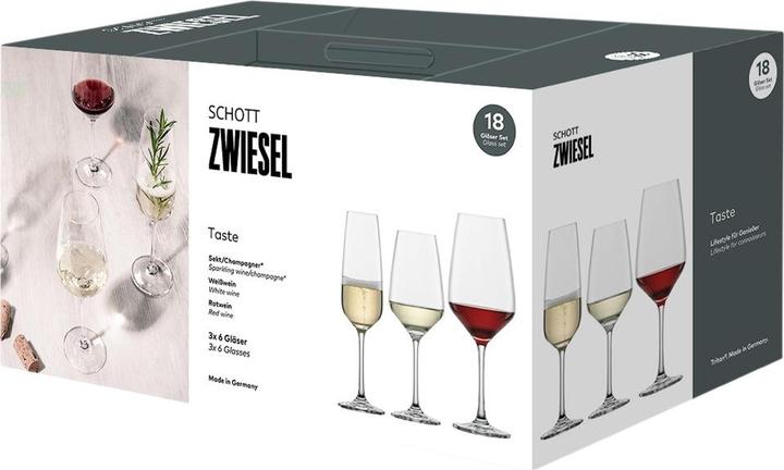 Produktbild Schott Zwiesel Taste (49.70 cl, 18 Gläser, Sektgläser, Weissweingläser, Rotweingläser)