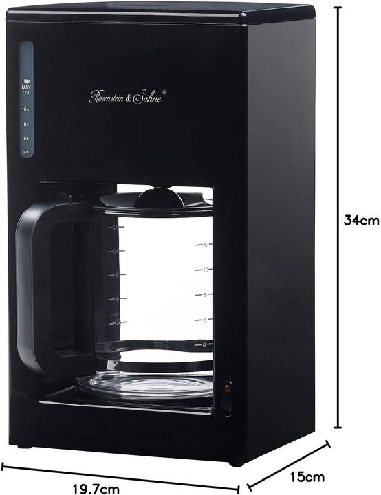 Actual product image Rosenstein & Söhne Modern design coffee maker