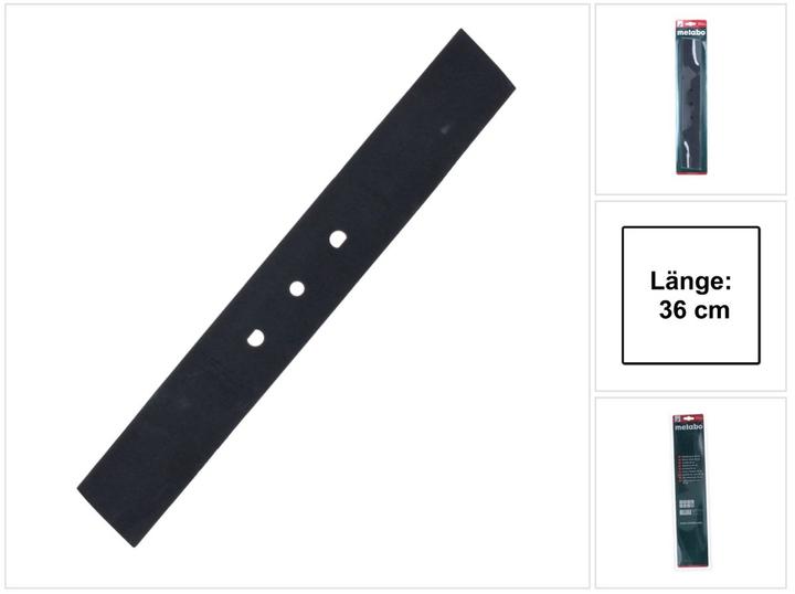Produktbild Metabo Sichelmesser 36 cm (Rasentrimmer, Rasenmäher Messer + Ersatzmesser Gartenmaschinen)