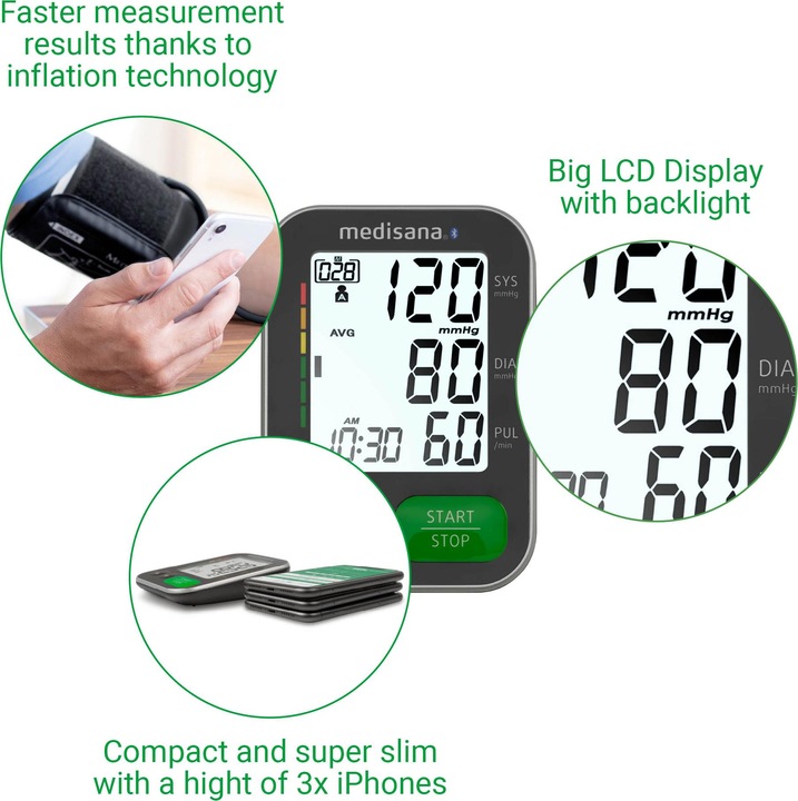 Produktbild Medisana BU570 Connect (Blutdruckmessgerät Oberarm)