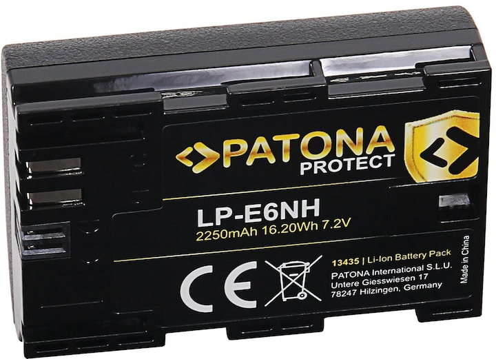 Actual product image Patona Protect LP-E6NH (Rechargeable battery)