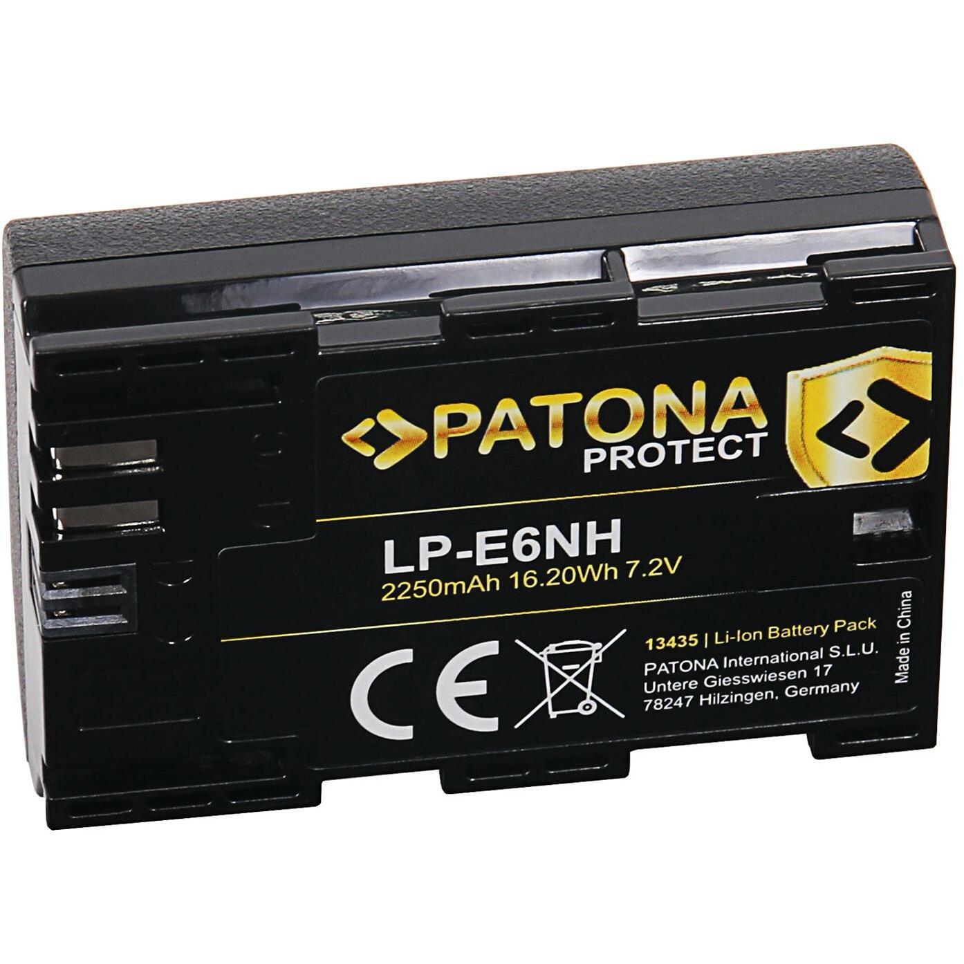 Patona Protect LP-E6NH (Akku), Kamera Stromversorgung, Schwarz