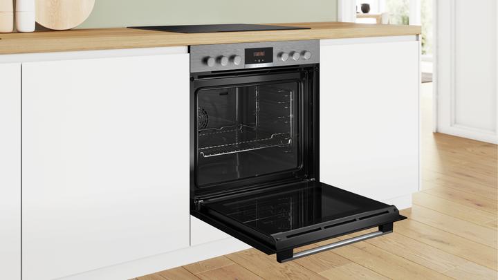 Produktbild Bosch Hausgeräte Einbau-Herd-Set, HEA513BS3 + NKN645GA2E, Einbau-Herd, Elektro-Kochfeld, HND411LS63