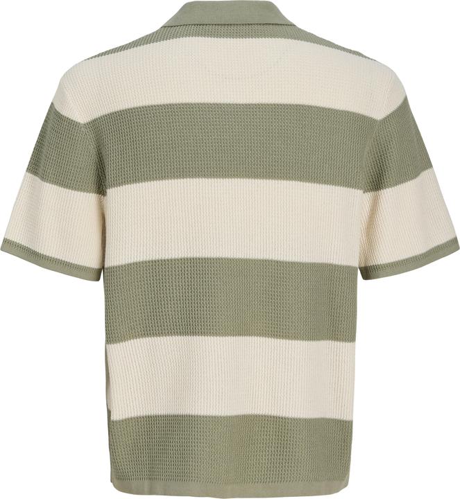 Produktbild Jack & Jones Jorliam Knit Stripe Split Neck Styd Ss26 (S)