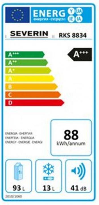 Etichetta energetica Severin RKS 8834 (108 l)