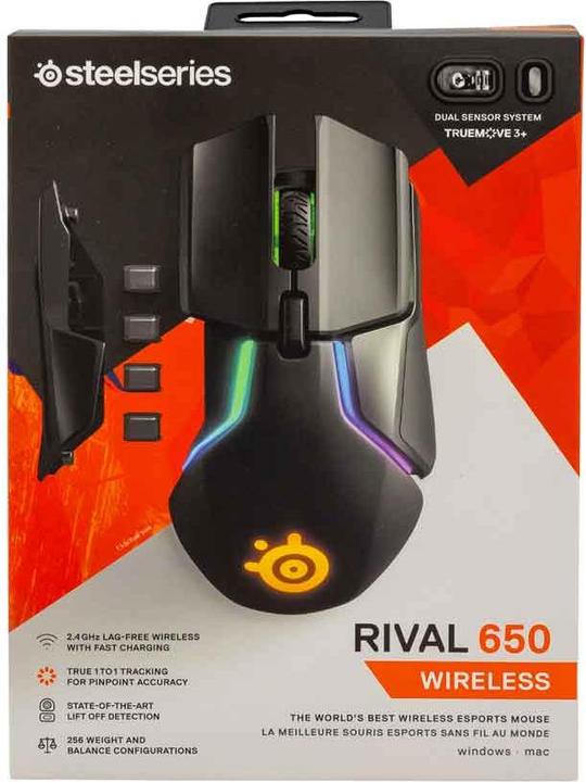 Actual product image SteelSeries Rival 650 (Wireless, Cable)