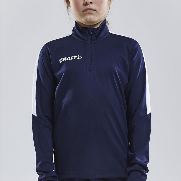 Actual product image Craft Progress Halfzip Ls Tee Jr (122, 128)