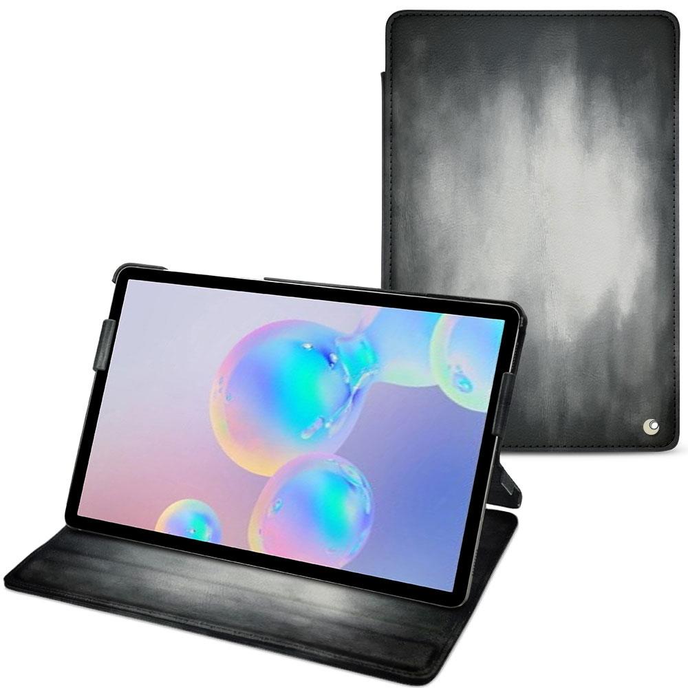 Noreve Lederschutzhülle horizontal (Galaxy Tab S6), Tablet Hülle, Grau