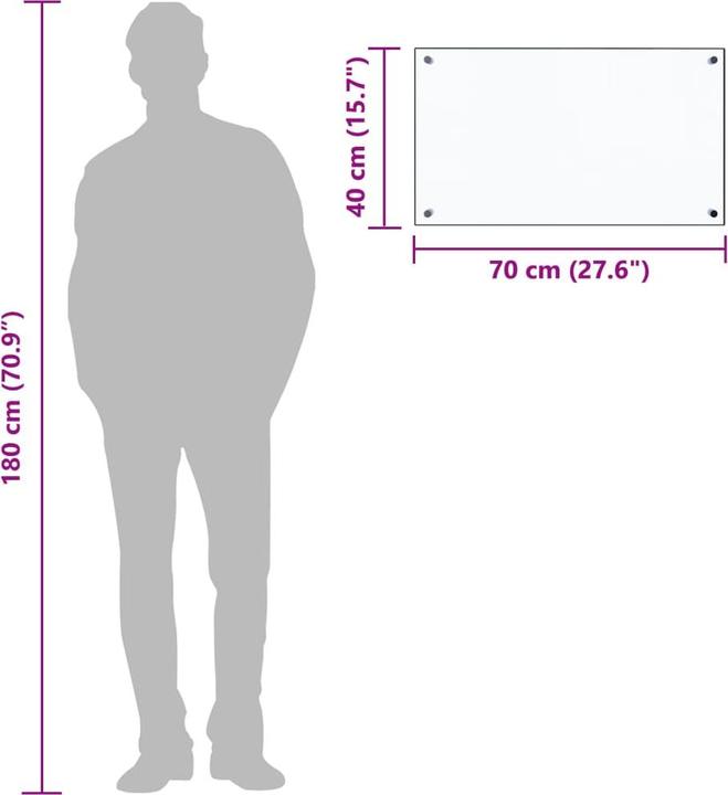 Actual product image vidaXL Küchenrückwand